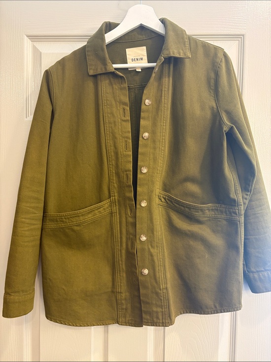 Sezane Jackets & Blazers - Sezane Olive Green Utility Jacket with Front Pockets
